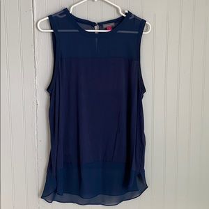 Vince Camuto sheer Tank Blouse